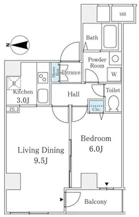 Daiwa Terrace 日本橋【5階】の間取り