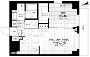 グランドコンシェルジュ練馬中村橋アジールコート【1階】の間取り