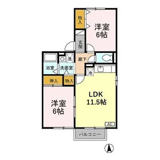 サンモール【2階】の間取り