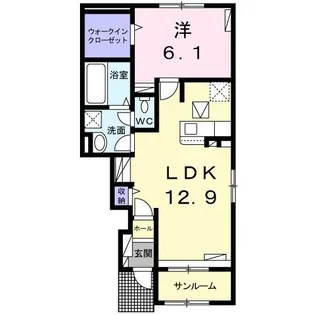 ユウ ドリームI【1階】の間取り