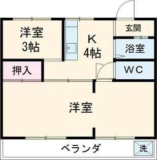 南大ハイツ【2階】の間取り