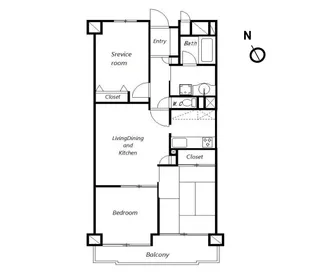 エルスタンザ北浦和【2階】の間取り