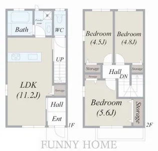 八雲二丁目3-8の間取り
