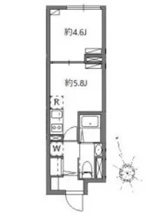1LDKの間取り画像