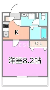 千葉県千葉市中央区道場南1【アパート】の間取り