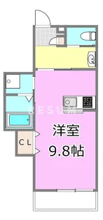 千葉県千葉市中央区宮崎町【アパート】の間取り