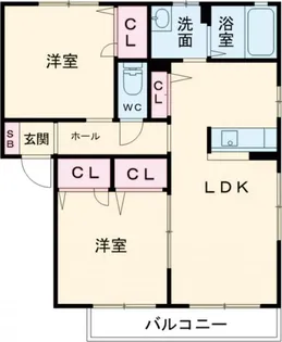 ティアラ【2階】の間取り