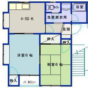 ミントハウス宇品【2階】の間取り