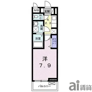 埼玉県狭山市富士見2【アパート】の間取り