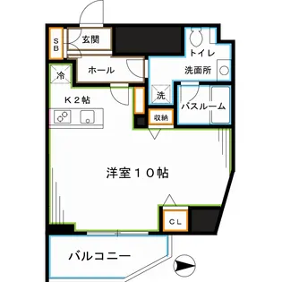 東京都新宿区西新宿4【マンション】の間取り