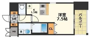 1Rの間取り画像