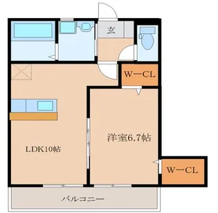パルフェ二番館【2階】の間取り