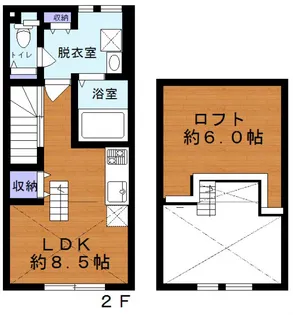 岩淵町ハウス【2階】の間取り