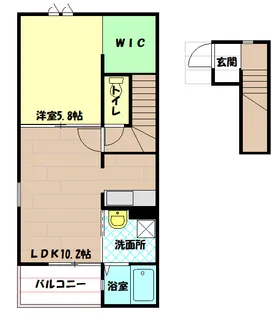 東京都武蔵村山市本町4【アパート】の間取り