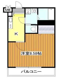 東京都東村山市野口町3【アパート】の間取り