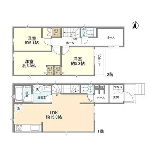 千葉県柏市弥生町【一戸建】の間取り