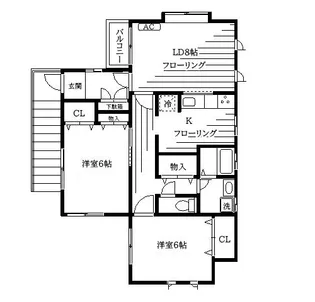東京都品川区大井7【アパート】の間取り