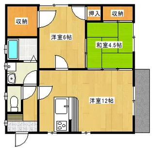 ハイランドGE【2階】の間取り