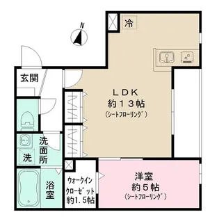 フィカーサ和泉【1階】の間取り