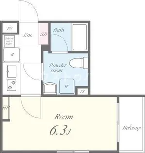 ランドヴィル千住柳町【1階】の間取り