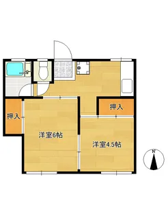 アパートメントいずみ【2階】の間取り