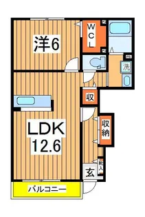 エレガンスブライト K【1階】の間取り