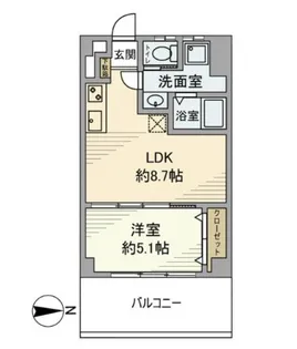 神奈川県横浜市金沢区能見台通【マンション】の間取り