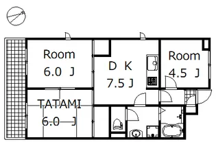 リアナ新前橋アパートメント【3階】の間取り