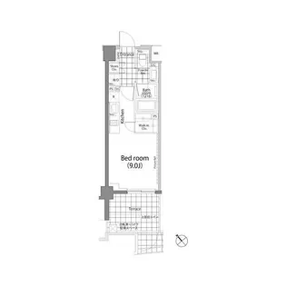 パークハビオ中目黒【1階】の間取り