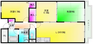 ハイグレード志紀【6階】の間取り