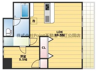 大阪府大阪市西区北堀江4【マンション】の間取り