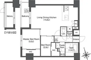 コンフォリア日暮里【1階】の間取り