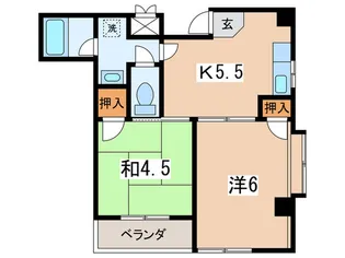 レーベン見附町【2階】の間取り