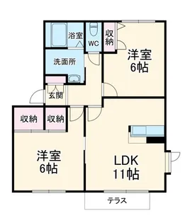 神奈川県秦野市鶴巻北3【アパート】の間取り