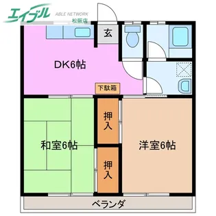 オリーブと春のコーヒー A棟【2階】の間取り