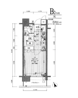 レックス海岸通りレジデンス【6階】の間取り