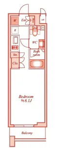 アパートメンツ綱島【7階】の間取り
