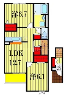ベルグラン III【2階】の間取り