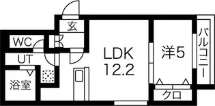 シュマール西町北【2階】の間取り