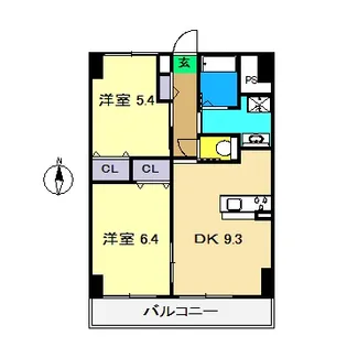 みつばちレジデンス【4階】の間取り