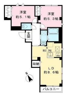 RAMO等々力【1階】の間取り
