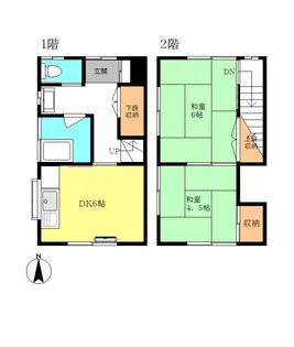 東京都板橋区大谷口上町【一戸建】の間取り