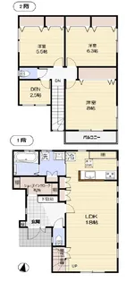 東京都世田谷区上北沢3【一戸建】の間取り