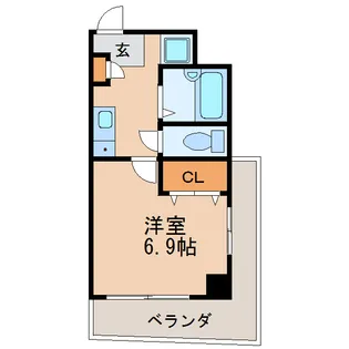 クレール車道I【3階】の間取り