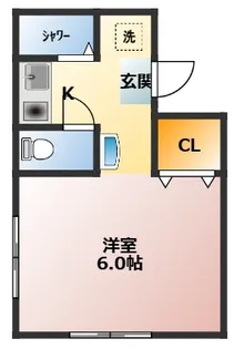 コーポ栗林【2階】の間取り