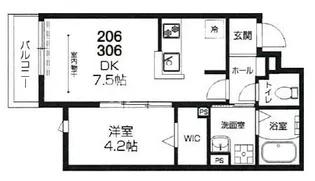 東京都板橋区赤塚3【アパート】の間取り