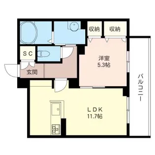 リリオJ【1階】の間取り