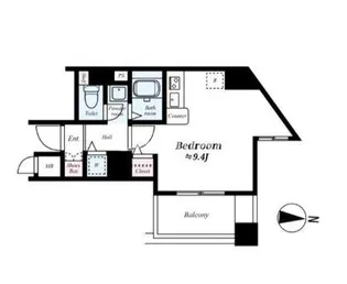 スワンズ京都西陣【3階】の間取り