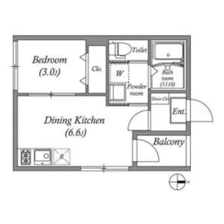ハーモニーテラス平野ドゥエ【2階】の間取り