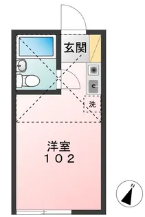 ホワイトパレス狭山【1階】の間取り